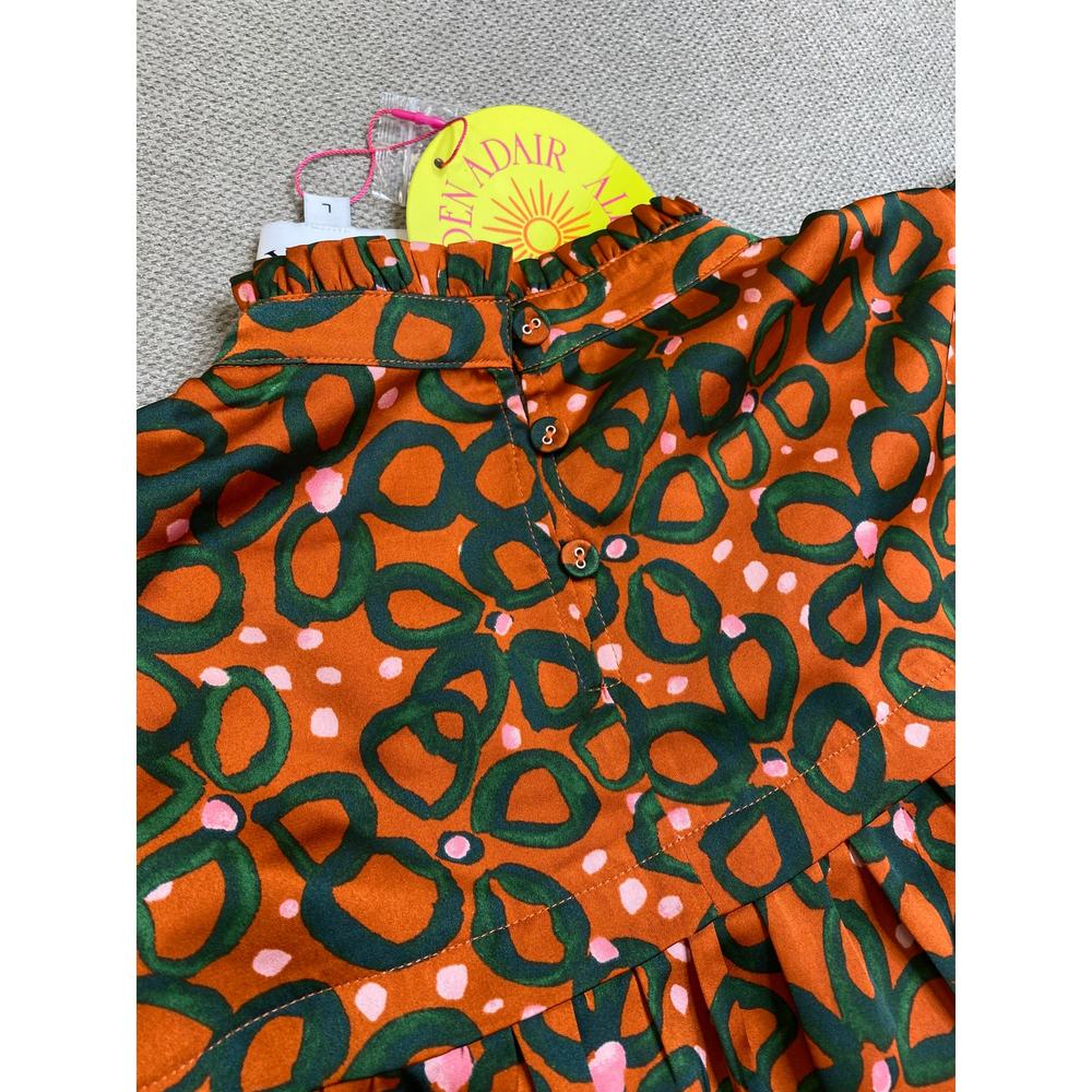 Alden Aldaire Short Sleeve Mel Top, Disco Flower, Brown/ green, Large, 198$ - Picture 7 of 11